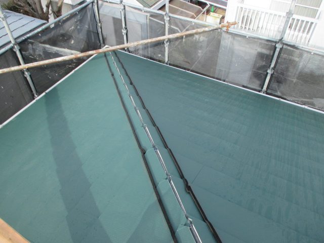 明石市の棟板金の施工準備